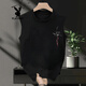 Playboy (Playboy) Chinesischer Stil schwarzer Männerweste 2025 Sommer Wear Pure Cotton Lazy Style ärmelloses T-Shirt-Basis-Hemd Neue Weste weiß [kleines Bild auf der vorderen linken Seite der Weste K1098 Zwei Teile S empfohlen 70-80 Jin [Jin gleich 0,5 kg]