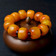 Fall in love with the old Phoenix, Russian material, old yellow beeswax amber barrel bead bracelet, old bead wax amber string, original stone drum bead beeswax bracelet, small shiny model 13*19 old honey barrel bead red separator, bagged