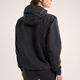 始祖鸟（ARC'TERYX）GORETEXCoellelogo刺绣防水防风透气软壳休闲连帽夹克外套女款 黑色/Black S