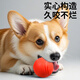 Zanpet dog toy ball, bite-resistant and molar-resistant elastic ball, Teddy self-pleasure and boredom relief, solid rubber ball for pet training