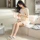 
Hongdou 2024 new pajamas for women's summer pure cotton shorts shorts spring and autumn summer style can be worn outside home clothing suit ZH-9855# shorts M size (80-100Jin[Jin equals 0.5 kg])