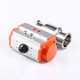 
Quick-installed pneumatic ball valve switch 304 stainless steel sanitary clamp type quick-connect chuck direct double-acting Q681td 304159AT160td