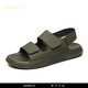 Rowilcs Brandneue leichte Luxus-Sandalen Männer tragen leichte lässige, vielseitige Sandalen für den Sommer draußen, Männer tragen weiche Strandschuhe von außen, grün 38