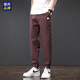 Hailan Home High-End Ice Seidenhose Sommer Herren 2025 Dünne schlanke geradlinige Gelegenheitshose atmungsaktive personalisierte Hose schwarz uk738 2xl 140-155jin [Jin gleich 0,5 kg]