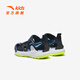 ANTA Children's Sandals Boys Beach Shoes 2025 Summer New Baotou Sports Shoes Student Running Shoes Frame Shoes Black/Bicheng Blue-4 Size 31
