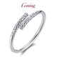 GsunG platinum PT950 new gold hoop open bracelet for men and women, Sun Wukong Supreme Treasure glossy pure white gold bracelet. Priced by gram, please contact customer service before bidding.