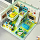 Neue Bausteine beendet das Haus DIY Villa Model Kinderrätsel Spielzeug Cottage Girl Geschenk hoch wangwang Modehaus warme Wohnung [1048 Partikel]
