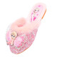 BAOZOUXIE Girls' Cotton Slippers Indoor Home Furry Autumn and Winter Wool Slippers Winter Cotton Shoes Girls Crystal Shoes Baby Slippers 388 Wings Pink 28 / Inner Length 17.5CM