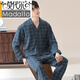 Modal Cotton Pyjamas Herren Frühling und Herbst Langsamer Männer-Jugend großer lässiger Herbst- und Winter-Heimkleidungskleidung für außerhalb von 7A Pure Cotton OMM-12001 L 110-140