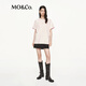 MO&Co.印花T恤2025秋新品猫和老鼠联名系列抗菌防螨棉质短袖MBE3TEE001 淡粉色 M /165