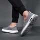 Monide Marke Leinwandschuhe Herren trendy lässige und vielseitige atmungsaktive Stoffschuhe faul ein Fuß-Resistenter Herrenschuhe Schwarz 40