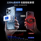 Turandi Black Crystal Ice Blade Max Беспроводной радиатор AI Интеллектуальный контроль температуры подходит для яблока, Xiaomi OnePlus Super Silent Magnetic Ice Blade Max беспроводной радиатор* Стандартное издание [синий и белый]]