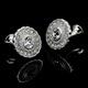 Nosskiss Transparent Crystal Cufflink Diamond Craft Light Luxury Men's Shirt Chandle Bouton Gift Gift Downing Gift Gift Tous les étoiles