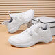 
KUNY national trend new white fencing shoes new special training competition shoes for adults and children no laces knobs non-slip white and blue 38