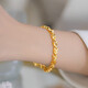 Yuyingsha gold bracelet women's light luxury gold bracelet ins niche light luxury design imitation 18k gold exquisite bracelet for girlfriend Four-leaf clover transfer bead bracelet