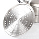 Shunda household 304 food grade stainless steel thickened single layer steamer 26cm cooking pot 24cm soup pot induction cooker universal Item No. <SDF-9311> 1 layer - diameter 26cm 304 food grade stainless steel