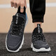 Die gleiche Marke pleite Sneaker für Männer im Sommer Neues Atmungsgitter mit atmungsaktivem Mesh weicher Arbeitsschuhe vielseitige Wanderschuhe Casual AC3889 Black 43