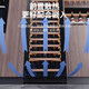 BAIKAILUN variable frequency wine cabinet embedded constant temperature wine cabinet zero-embedded refrigerator compressor air-cooled frost-free liquor wine display cabinet transparent beverage tea household living room transparent 1.6 meters | dual temperature | multi-functional model | 25 bottles thin model