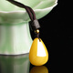 Shi Yue jewelry collection grade natural ore Russian beeswax pendant pendant for men and women chicken oil yellow and white flower beeswax 4-6 grams