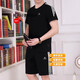 
MONTAGUT light luxury dad summer pure cotton short-sleeved shirt summer middle-aged and elderly casual sports suit thin men's father's day clothes 9922-Gray L Recommended 100-120 Jin [Jin equals 0.5 kg]