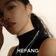 HEFANG Hefang jewelry bubble double-layer earrings silver earrings light luxury high-end birthday gift for girlfriend