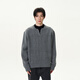 Oiro's shop American retro twist design sweater men's lazy high-end Henry collar sweater couple trend gray XL