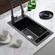 TLXT ultrasonic sink dishwasher multi-function intelligent cleaning machine kitchen integrated 304 stainless steel vegetable pool Black King Kong ultrasonic + purification double trough 12048 digital display