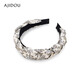 AJIDOU Ajidou headband, same style in offline mall, elegant floral wide headband, birthday gift for girlfriend, wife