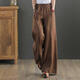 Jiaobifu 2025 summer silk linen wide-leg pants cotton linen slimming straight pants Guangzhou thirteen-row cotton linen wide-leg pants women's summer purple lace-up style 9793 M Recommended 100 to 115 Jin [Jin equals 0.5 kg]