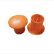 Suitable rebar protective cap Rebar mushroom head protective sleeve threaded steel bar 16 anti-rust and anti-collision plug plastic orange 10-25 steel bar with 100 mushroom caps