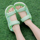 Children's shoes 8025 beach shoes solid color girls fashionable sandals soft sole wear-resistant new summer versatile pink color 8023 green size 36 shoes inner length 230cm
