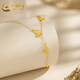 CHINA GOLD gold necklace 18k gold AU750 crushed ice butterfly necklace birthday gift