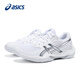 ASICS badminton shoes for men and women GEL-ROCKET 12 official flagship 2025 new professional training shoes white 40