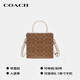 COACH CALLY Women's Shoulder Crossbody Tote Bag Brown and Chalk White CBQ34 New Year's Gift