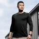 Dragon Teeth II Secret Wind Feather PRO Merino Wool Long Sleeve T-shirt Autumn Warm Outdoor Round Neck/Henry Neck Commuting Extreme Night Black (Round Neck) M 175/96A 141-159Jin Jin is equal to 0.5 kg