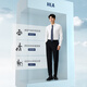 
HLA HaiLan Home Long Sleeve Shirt Men's Autumn 25-collar Executive Shirt L5 Machine Washed Edition Official Shirt Men