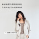 
Miniso (MINISO) suit for women in autumn 2025 new sports and casual glutinous rice cardigan sweater wide-leg pants small high-end outfit [casual suit] dark gray (solid color) + dark gray (solid color) M 160 (weight 100-115 Jin [Jin equals 0.5 kg])