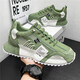 Changxiang Huili-Schuhe Herrenschuhe 2025 Neue Sommer atmungsaktiv und vielseitige Sport- und Freizeitschuhe Herren wasserdichte und Anti-Rutsch-Daddy-Schuhe RF-C681 Green 41