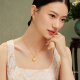 Liufu Jewelry Fuman Heirloom Four Gold Ocho tesoros Compass Posto de oro Hollow Hollow Sin collar G01G0025DS 9.96 g (incluido el costo de mano de obra 677 yuan) Versión ampliada