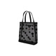 PRADA Wavelet Sparkle Double Handle Enamel Metal Triangle Logo Leather Handbag Small Women's Black Basic Pack (Bag + Dust Bag)