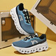
[Same model of Angjia] Carbon board running shoes shock-absorbing men's trendy breathable mesh lightweight outdoor anti-odor sneakers Dark blue--Shuaile 9912 42
