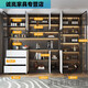 JPHZNB Moderner einfacher massiver Holzschrank Hochschrank integrierter Wandlagerschrank Wohnzimmer Esszimmer Leichte Luxus Haushaltsaufbewahrung Weinschrank E0 Modell 15280*40*220