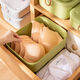 Wen Yijia household plastic wardrobe underwear storage box drawer underwear storage box dormitory bra underwear storage box socks storage 15 grid vine green