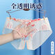 Sexy underwear, sexy vaginal open crotch, female temptation, no need to take off thong, can be worn outside, can be opened for women, pink M80110Jin Jin is equal to 0.5 kg