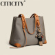 CITICITY Bag Women's Bag Light Luxury Brand High-end Tote Bag 2025 New Fashion Large Capacity Shoulder Bag Birthday Gift Khaki Brown