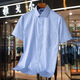 Tienda oficial de Yageor Insignship 2025 NUEVA DP Camisa de manga corta de algodón corto de algodón de hierro para hombres Camiseta anti-wrinking sin hierro Casual DX6624 2XL 185/108 44 Sugerencias 180-195Jin [Jin equivale a 0.5 kg]