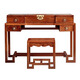 Dresser Bedroom Simple Modern Rosewood Flip Dresser Storage Cabinet Integrated New Chinese Style Dressing Table Xiangyun Dresser + Stool (Rosewood Color) Complete x Wood
