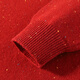 Antonio 400G heavyweight thickened Henry collar light luxury warm cashmere sweater for men 100% cashmere sweater holiday red color dots M /48 170/88A