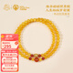 Potala Palace beeswax bracelet 925 silver six-character mantra Nanhong transfer beads amber bracelet female millet beads play birthday gift beeswax Nanhong multi-circle bracelet