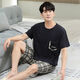 
Hengyuanxiang 2025 new pajamas men's summer short-sleeved shorts pure cotton thin large size fat plus larger pullover home clothing XM6906A short-sleeved shorts suit Men's L 100-125Jin [Jin equals 0.5 kg]